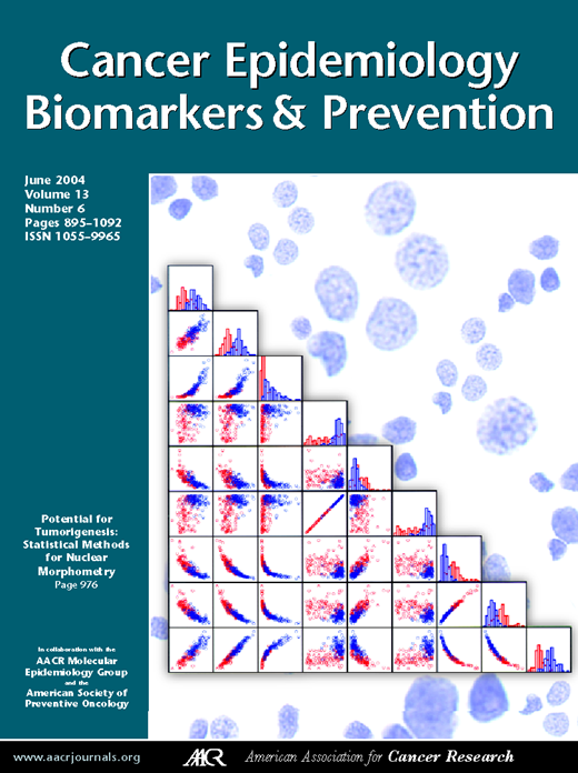 Cancer Epidemiology, Biomarkers & Prevention Cover Image for Volume 13, Issue 6