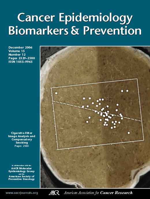 Cancer Epidemiology, Biomarkers & Prevention Cover Image for Volume 15, Issue 12