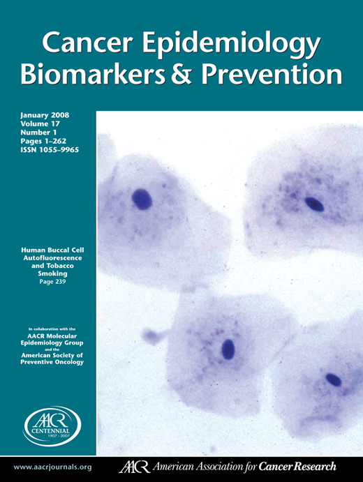 Cancer Epidemiology, Biomarkers & Prevention Cover Image for Volume 17, Issue 1