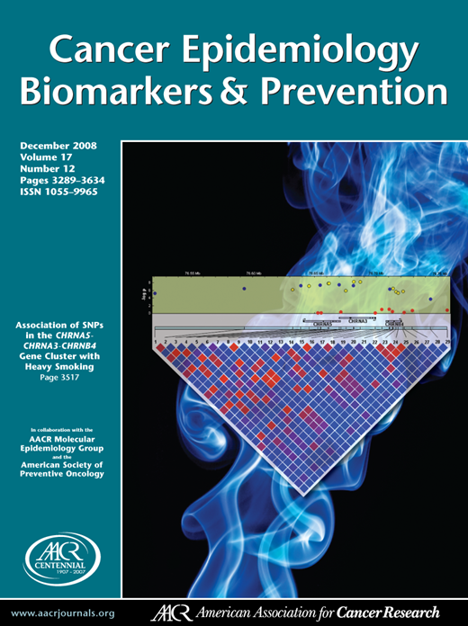 Cancer Epidemiology, Biomarkers & Prevention Cover Image for Volume 17, Issue 12