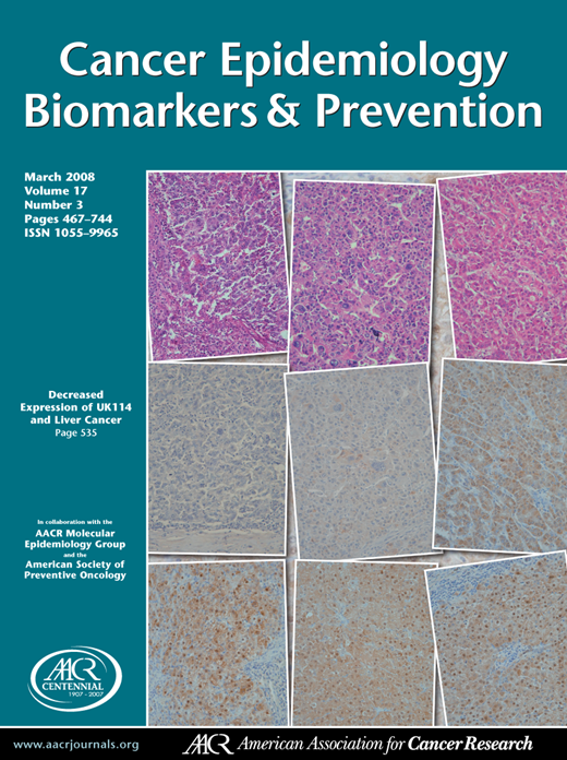 Cancer Epidemiology, Biomarkers & Prevention Cover Image for Volume 17, Issue 3