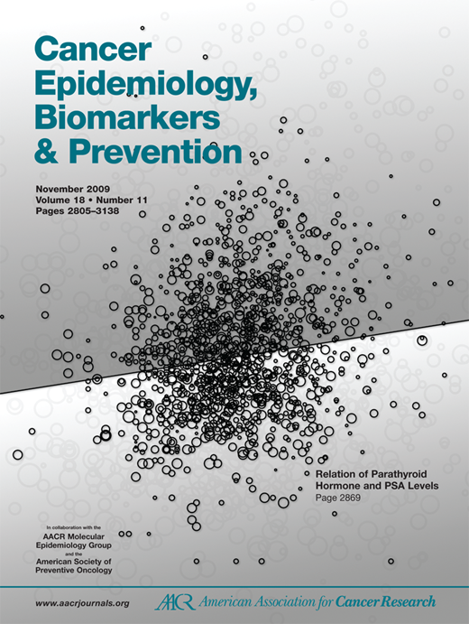 Cancer Epidemiology, Biomarkers & Prevention Cover Image for Volume 18, Issue 11