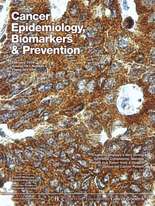 Cancer Epidemiology, Biomarkers & Prevention Cover Image for Volume 18, Issue 2