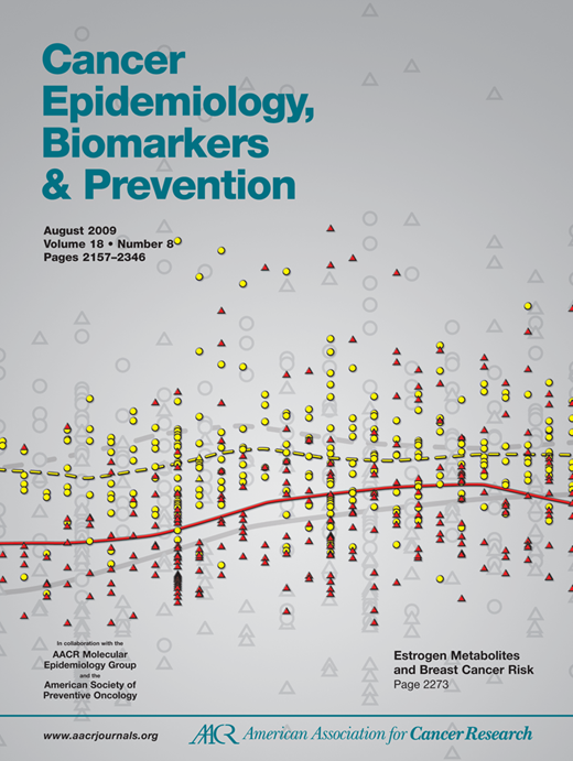 Cancer Epidemiology, Biomarkers & Prevention Cover Image for Volume 18, Issue 8