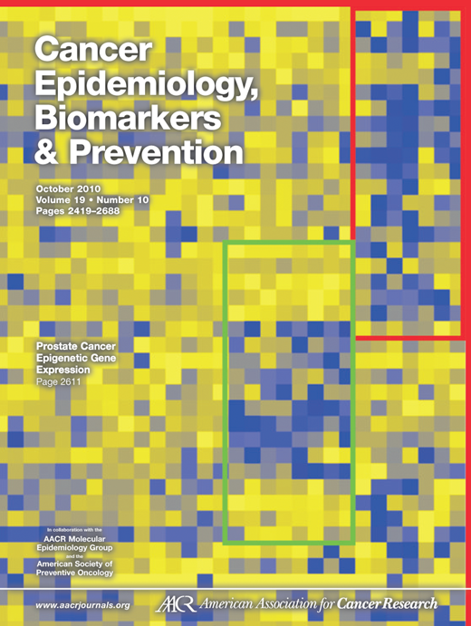 Cancer Epidemiology, Biomarkers & Prevention Cover Image for Volume 19, Issue 10