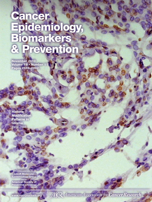 Cancer Epidemiology, Biomarkers & Prevention Cover Image for Volume 19, Issue 11