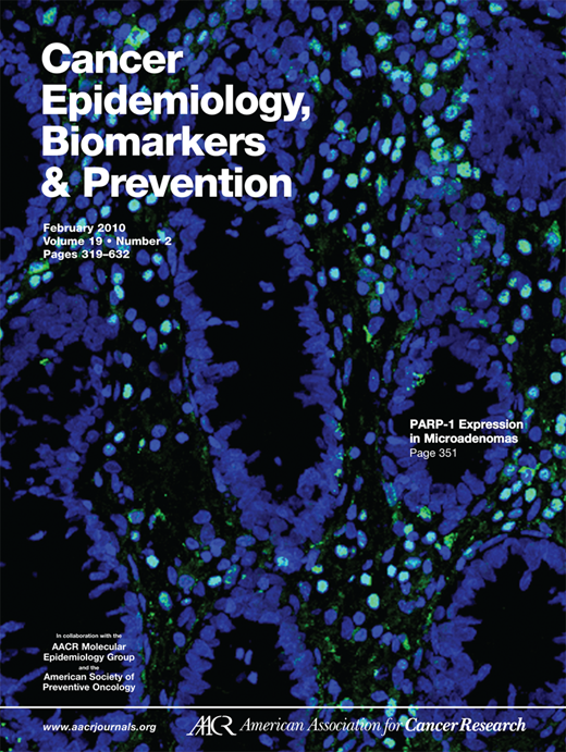 Cancer Epidemiology, Biomarkers & Prevention Cover Image for Volume 19, Issue 2