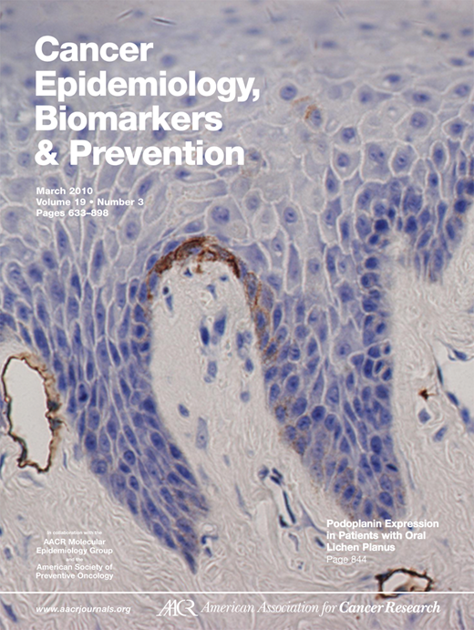 Cancer Epidemiology, Biomarkers & Prevention Cover Image for Volume 19, Issue 3
