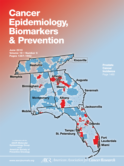 Cancer Epidemiology, Biomarkers & Prevention Cover Image for Volume 19, Issue 6