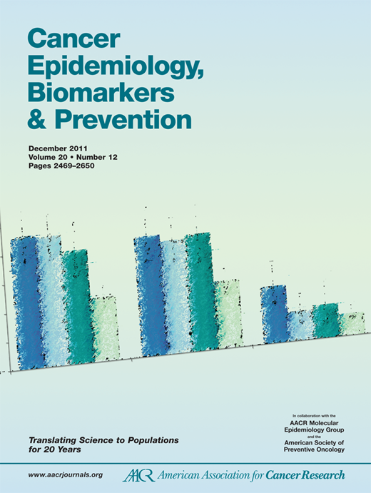 Cancer Epidemiology, Biomarkers & Prevention Cover Image for Volume 20, Issue 12