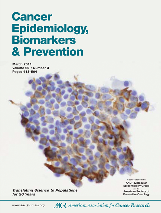 Cancer Epidemiology, Biomarkers & Prevention Cover Image for Volume 20, Issue 3