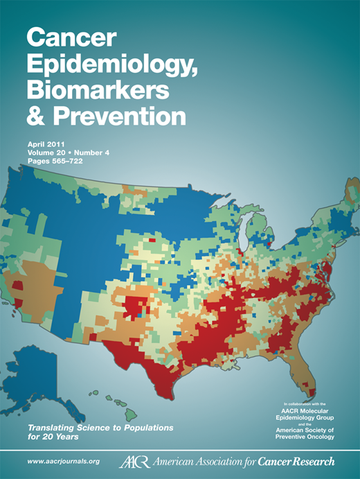 Cancer Epidemiology, Biomarkers & Prevention Cover Image for Volume 20, Issue 4