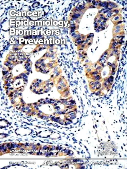 Cancer Epidemiology, Biomarkers & Prevention Cover Image for Volume 20, Issue 5