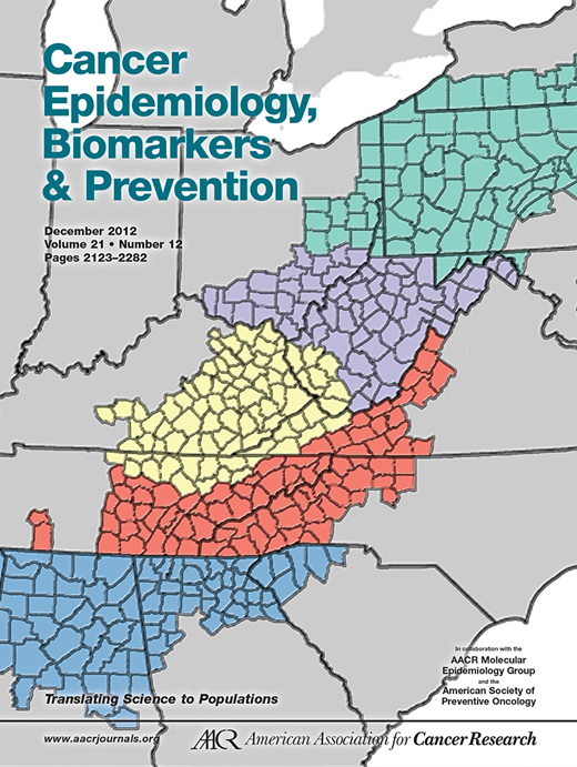 Cancer Epidemiology, Biomarkers & Prevention Cover Image for Volume 21, Issue 12