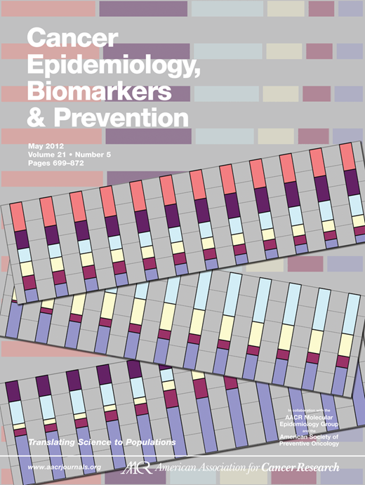 Cancer Epidemiology, Biomarkers & Prevention Cover Image for Volume 21, Issue 5