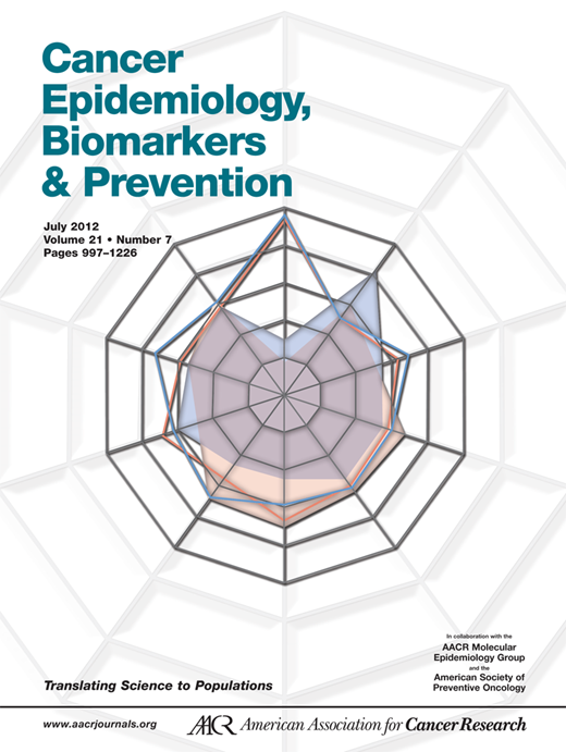Cancer Epidemiology, Biomarkers & Prevention Cover Image for Volume 21, Issue 7