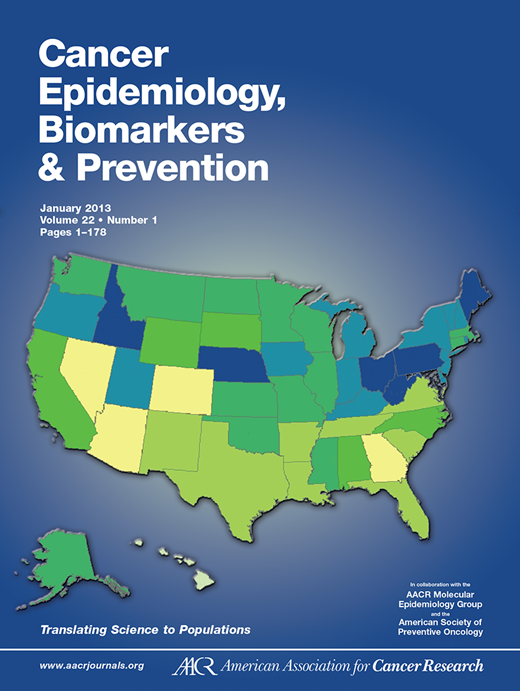 Cancer Epidemiology, Biomarkers & Prevention Cover Image for Volume 22, Issue 1