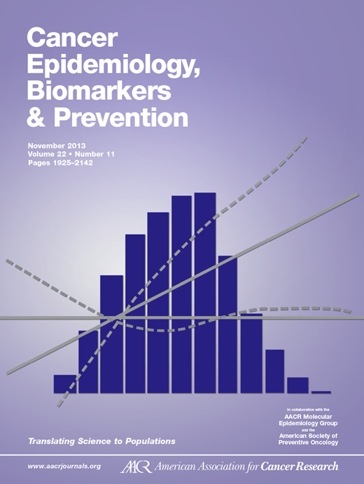 Cancer Epidemiology, Biomarkers & Prevention Cover Image for Volume 22, Issue 11