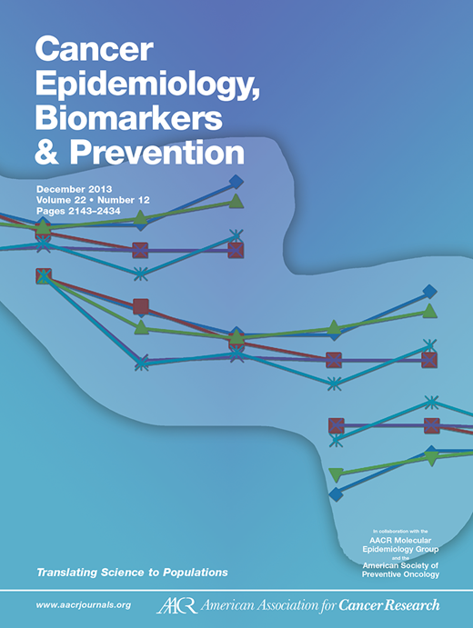Cancer Epidemiology, Biomarkers & Prevention Cover Image for Volume 22, Issue 12