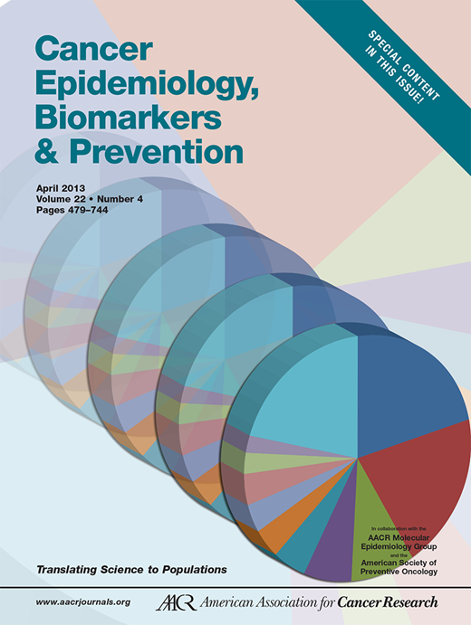 Cancer Epidemiology, Biomarkers & Prevention Cover Image for Volume 22, Issue 4