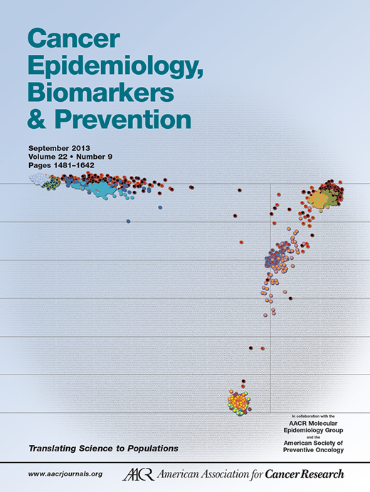 Cancer Epidemiology, Biomarkers & Prevention Cover Image for Volume 22, Issue 9