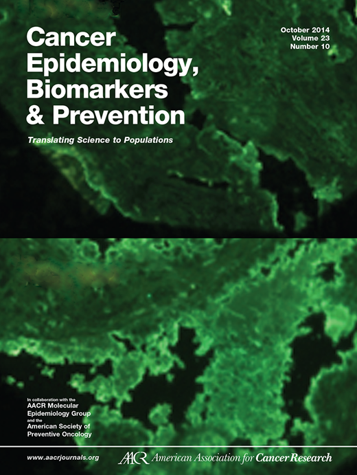Cancer Epidemiology, Biomarkers & Prevention Cover Image for Volume 23, Issue 10