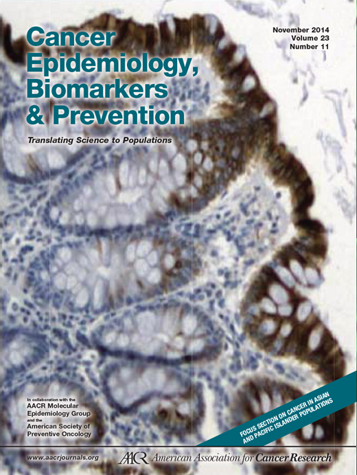Cancer Epidemiology, Biomarkers & Prevention Cover Image for Volume 23, Issue 11