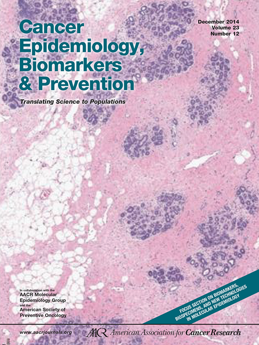 Cancer Epidemiology, Biomarkers & Prevention Cover Image for Volume 23, Issue 12