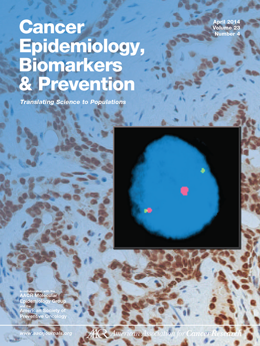 Cancer Epidemiology, Biomarkers & Prevention Cover Image for Volume 23, Issue 4