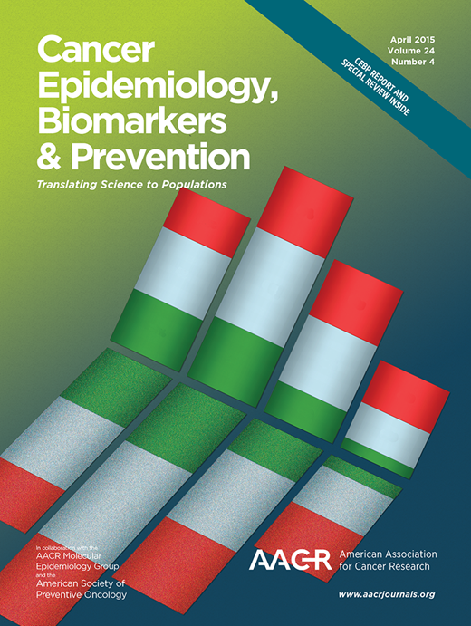 Cancer Epidemiology, Biomarkers & Prevention Cover Image for Volume 24, Issue 4