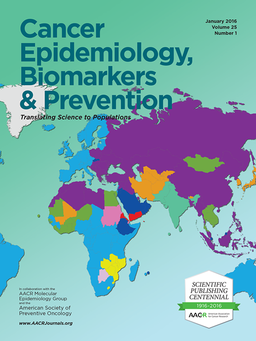Cancer Epidemiology, Biomarkers & Prevention Cover Image for Volume 25, Issue 1