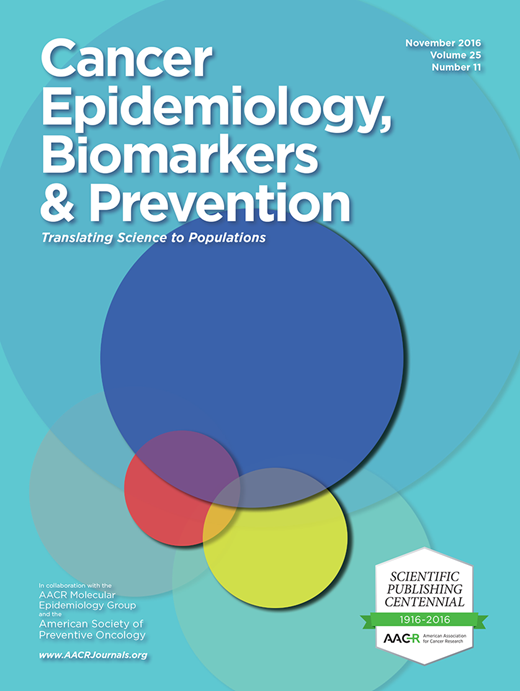 Cancer Epidemiology, Biomarkers & Prevention Cover Image for Volume 25, Issue 11