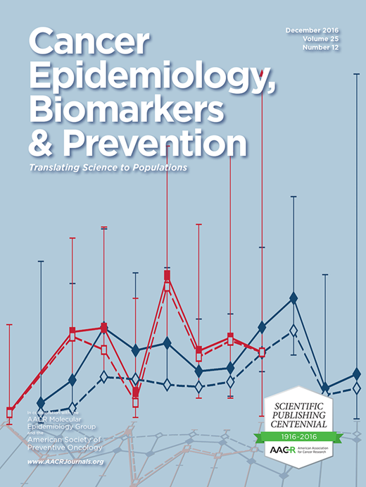 Cancer Epidemiology, Biomarkers & Prevention Cover Image for Volume 25, Issue 12