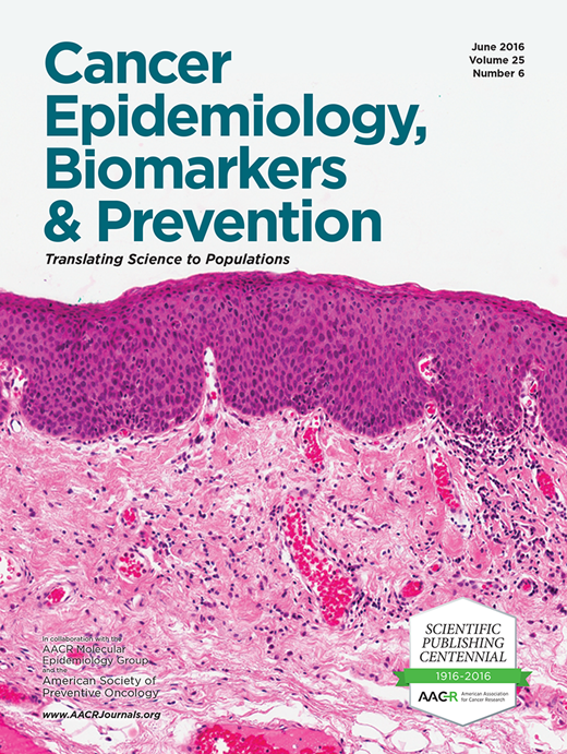 Cancer Epidemiology, Biomarkers & Prevention Cover Image for Volume 25, Issue 6