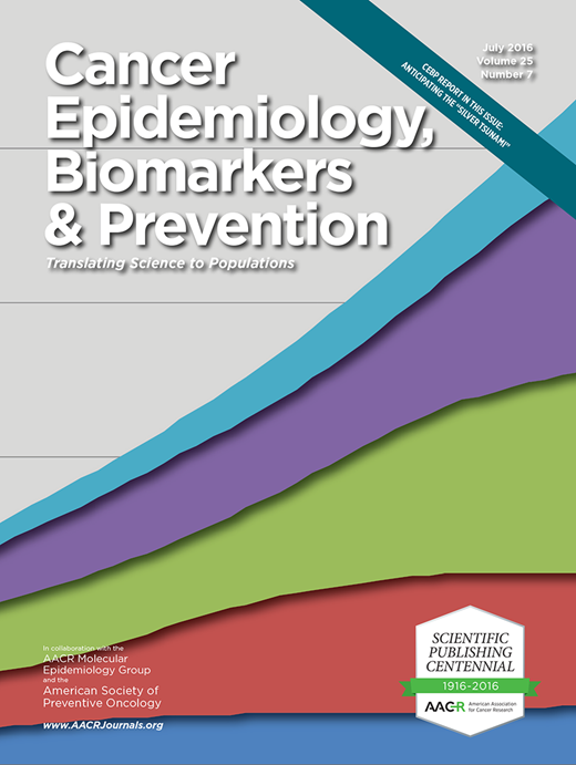 Cancer Epidemiology, Biomarkers & Prevention Cover Image for Volume 25, Issue 7