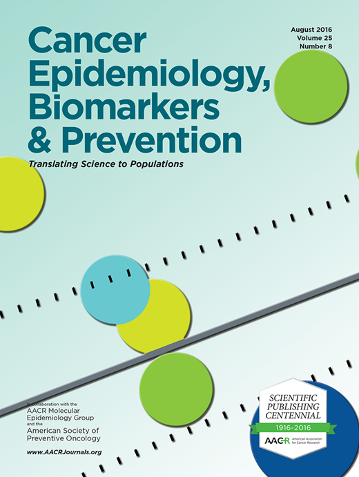 Cancer Epidemiology, Biomarkers & Prevention Cover Image for Volume 25, Issue 8