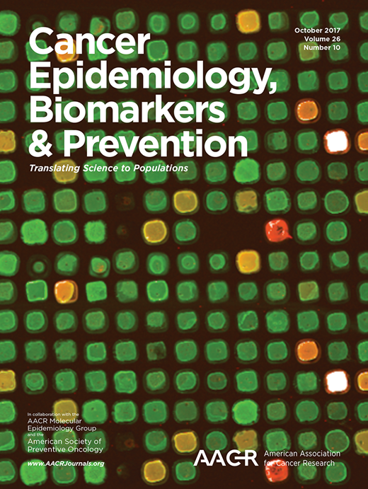 Cancer Epidemiology, Biomarkers & Prevention Cover Image for Volume 26, Issue 10
