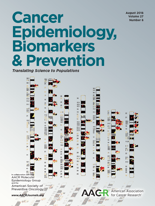 Cancer Epidemiology, Biomarkers & Prevention Cover Image for Volume 27, Issue 8