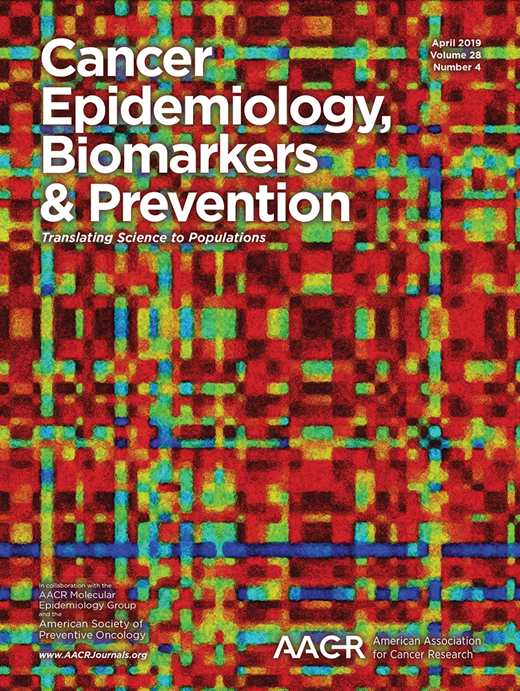 Cancer Epidemiology, Biomarkers & Prevention Cover Image for Volume 28, Issue 4
