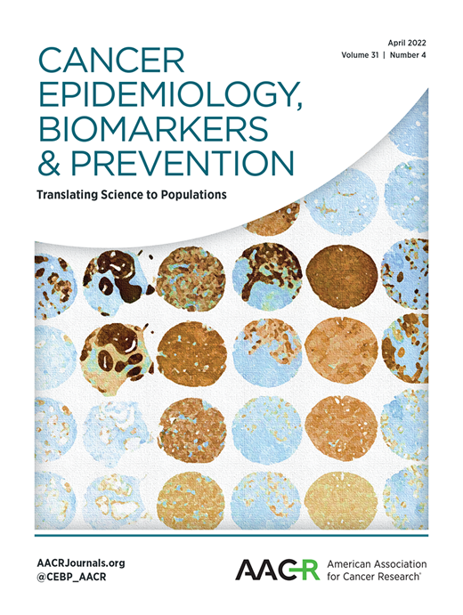 Cancer Epidemiology, Biomarkers & Prevention Cover Image for Volume 31, Issue 4