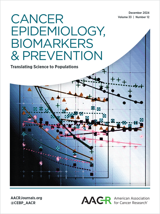 Cancer Epidemiology, Biomarkers & Prevention Cover Image for Volume 33, Issue 12