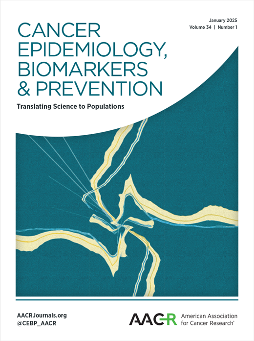 Cancer Epidemiology, Biomarkers & Prevention Cover Image for Volume 34, Issue 1
