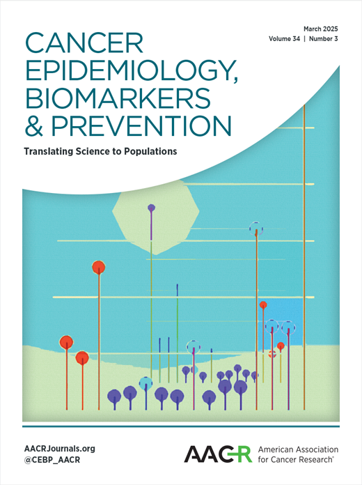 Cancer Epidemiology, Biomarkers & Prevention Cover Image for Volume 34, Issue 3