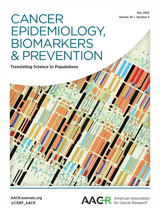 Cancer Epidemiology, Biomarkers & Prevention Cover Image for Volume 34, Issue 5