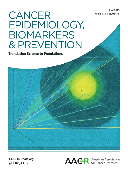 Cancer Epidemiology, Biomarkers & Prevention Cover Image for Volume 34, Issue 6