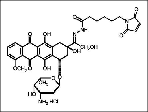 Fig. 1. Chemical structure of DOXO-EMCH.