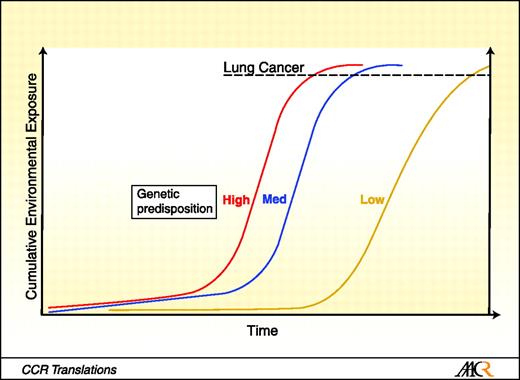 Fig. 1. Gene-environment interactions lead to lung cancer.