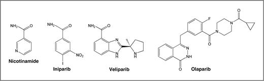 Figure 1. Structures of nicotinamide and the 3 drugs used in this study.