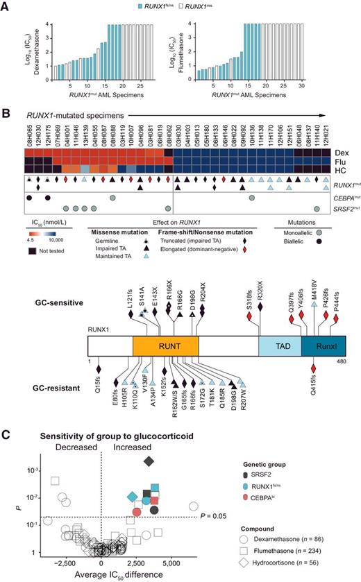 Chemogenomic Landscape of RUNX1mutated AML Reveals Importance of RUNX1