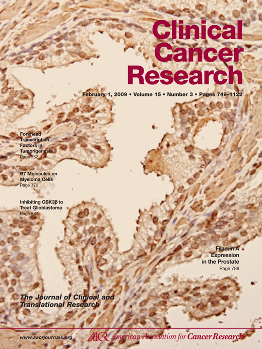 Clinical Cancer Research Cover Image for Volume 15, Issue 3